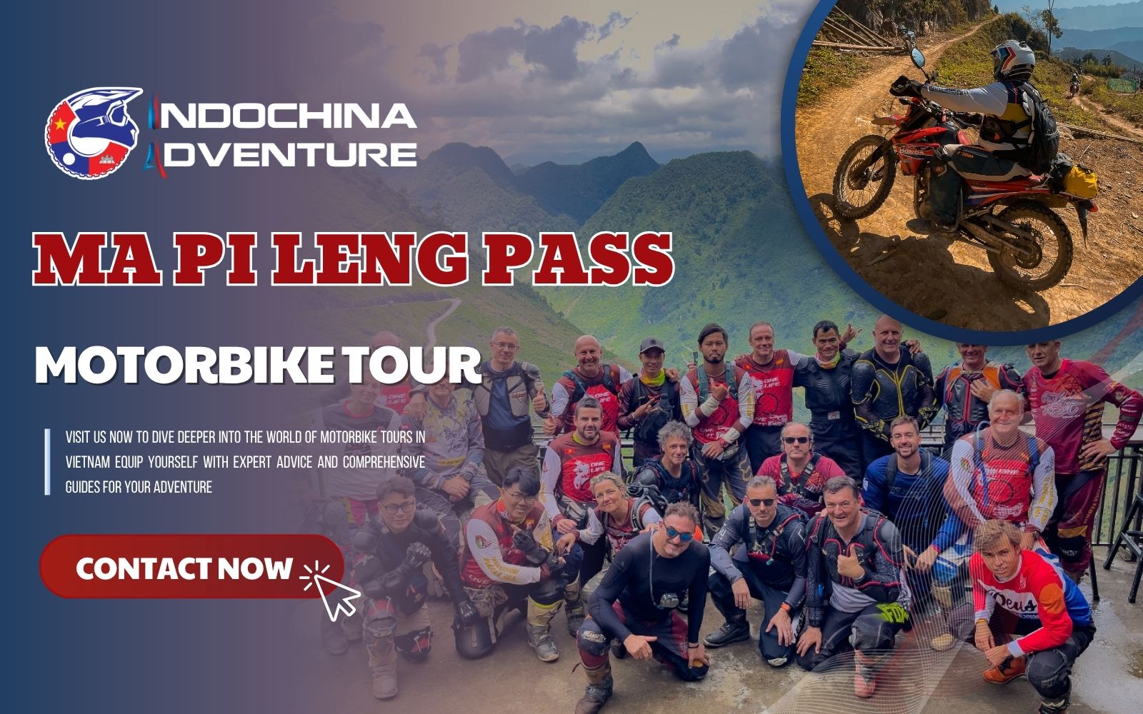 Journey across northern Vietnam’s iconic Ma Pi Leng Pass with expert motorbike guides